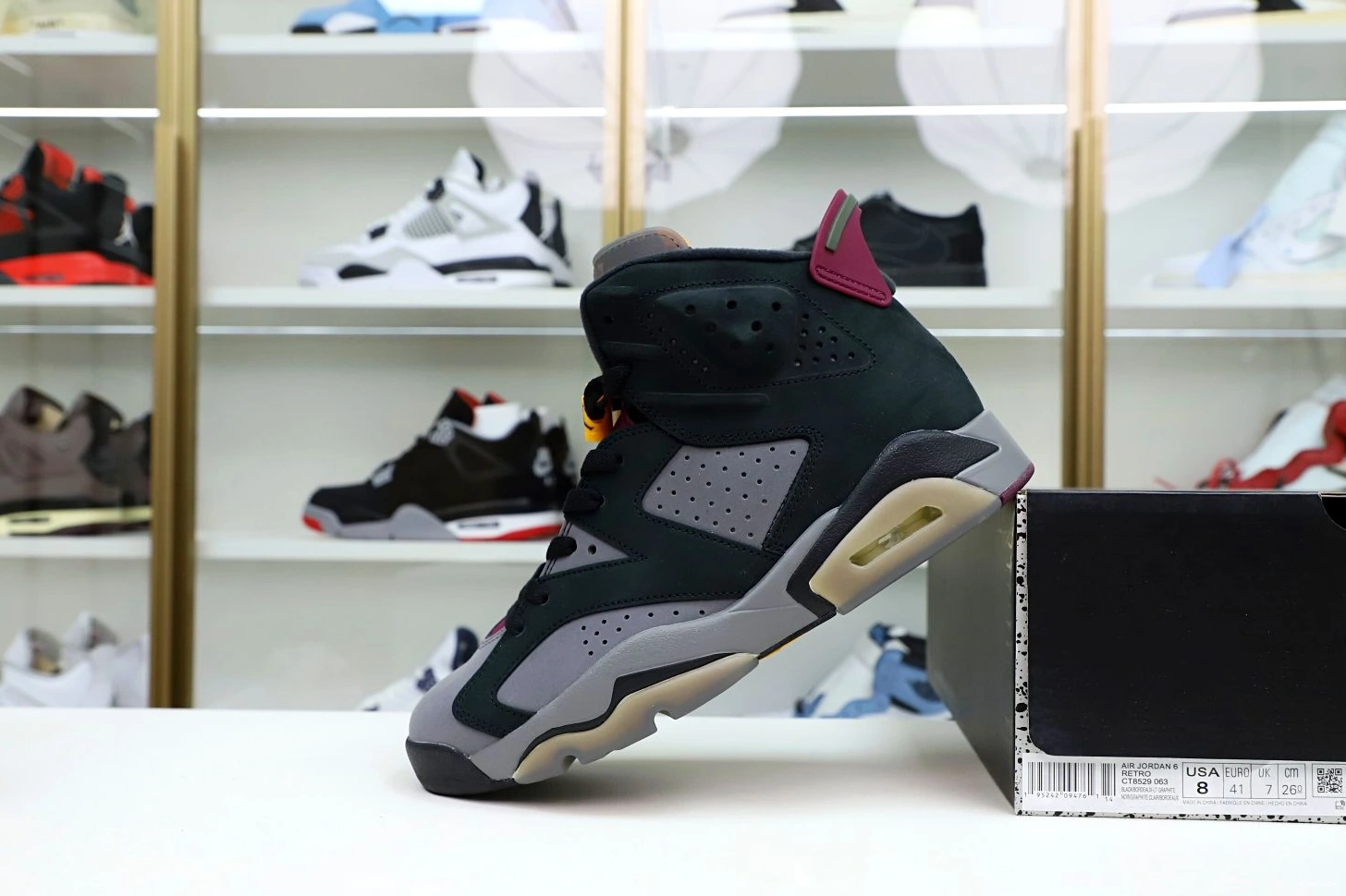 6 JORDAN AIR BORDEAUX RETRO 1115